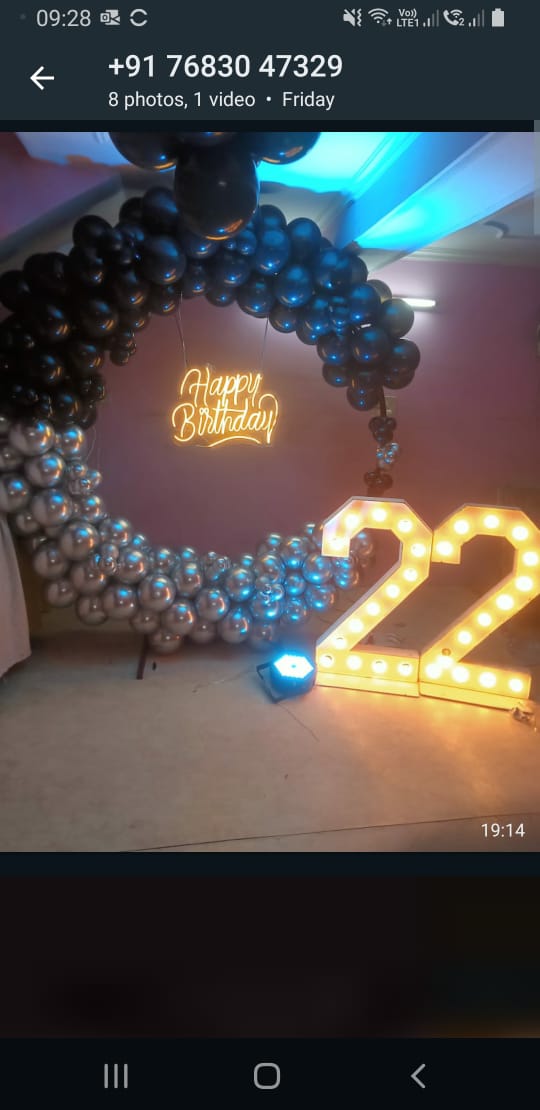 happy birthday decor